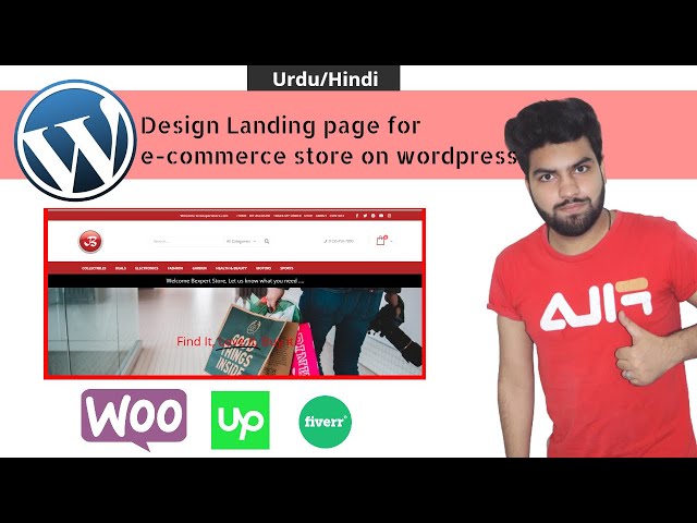 Design Landing page of store on wordpress, elementor | Wordpress Online Store | Asad Mukhtar