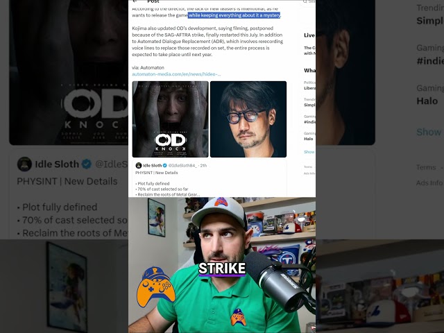 Hideo Kojima's OD: Mystery, Delays, and Release Date Speculation #shorts