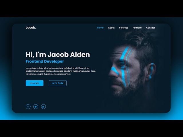 Personal Portfolio Website using HTML & CSS