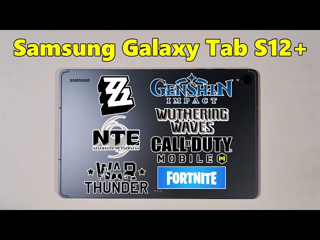 Gaming test - Samsung Galaxy Tab S12+ with MediaTek Dimensity 9500!