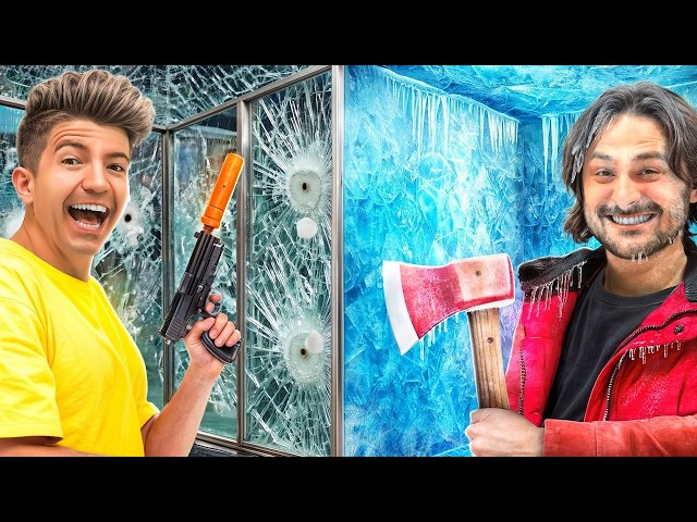 100 Layers of BULLETPROOF GLASS vs ICE! - EXTENDED