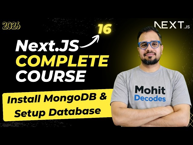NextJS Tutorial #30 - Install MongoDB Compass & Setup Database