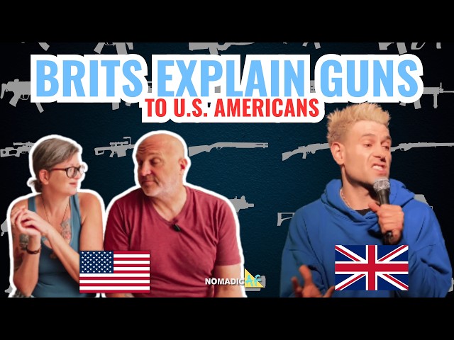 American Reacts to British Comedy Exposing US Gun Nuts