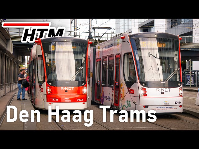 [4K] 🇳🇱 Trams in The Hague | HTM