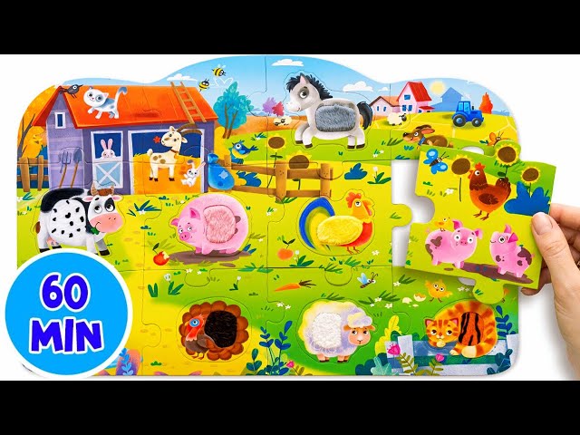 Animal Wooden Puzzles, Color Sorting and Drawing Games 🦁🎨