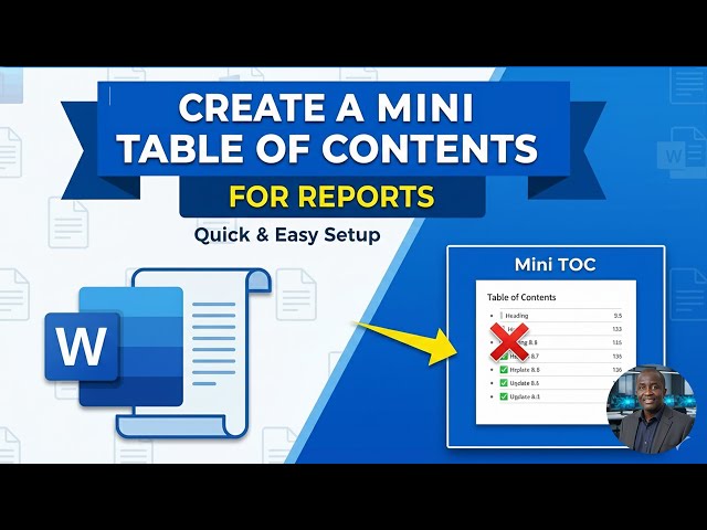 How to Create a Mini Table of Contents in Microsoft Word | Quick & Easy Guide