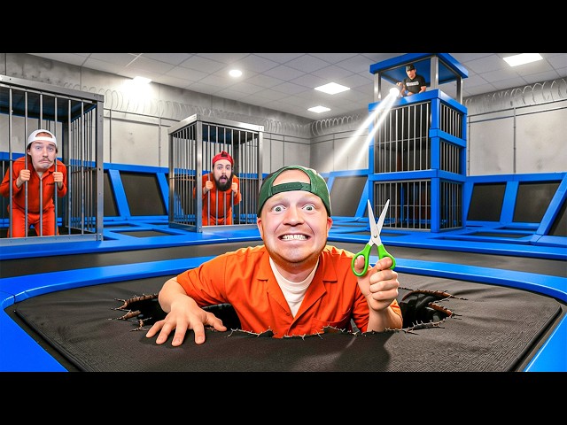 7 Days Escaping Trampoline Park Prison!