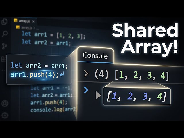 الفرق بين Pass by Value و Pass by Reference في JavaScript   | #shorts