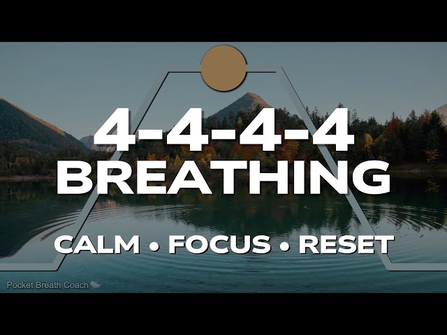 4-4-4-4 Breathing Exercise | Box Breathing for Calm and Focus