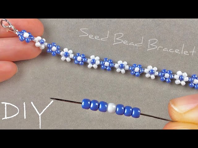 Beaded Daisy Bracelet: Seed Bead Daisy Chain Bracelet Tutorial