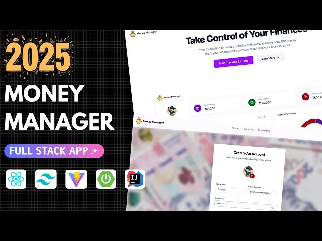 Build Money Manager with React + Spring  Boot + MySQL | Deploy to Render & Netlify | College Project