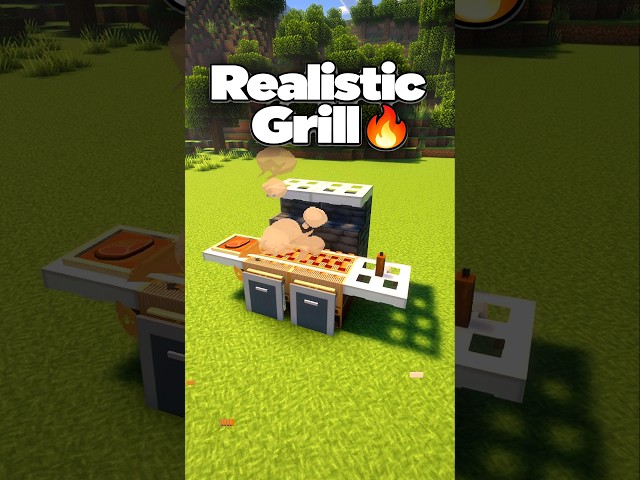 Minecraft Realistic Grill 🔥