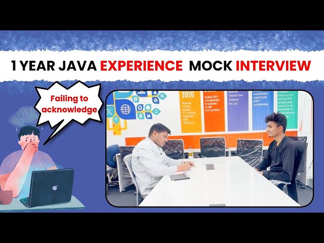 1 year Java experience candidate mock interview | Java Mock Interview | java interview