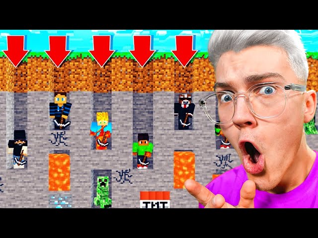 I DIGED DOWN 100 times in MINECRAFT