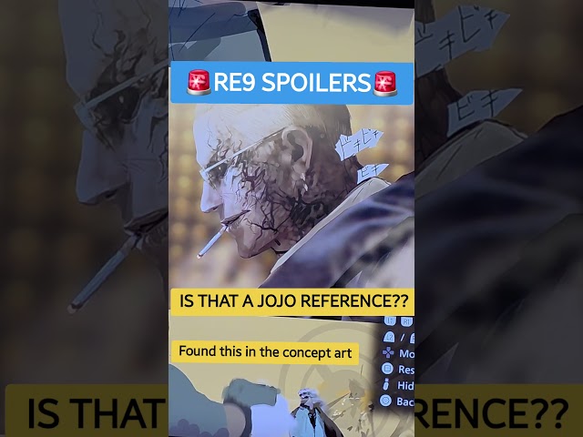 🚨RE9 SPOILERS🚨 IS THAT A JOJO REFERENCE? #residentevil #residentevilrequiem #jojo #residentevil9