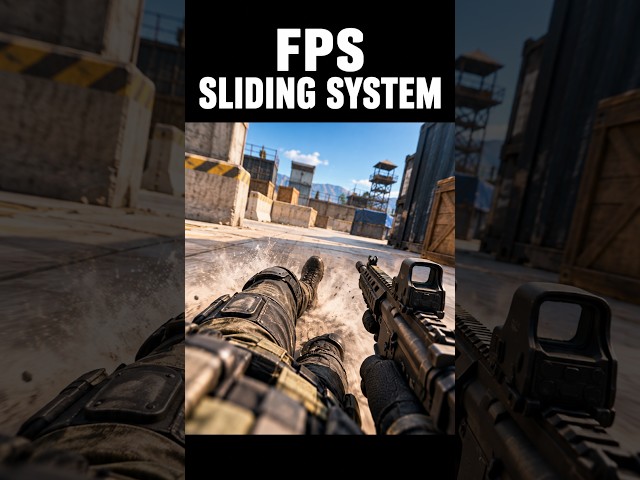 FPS Sliding Made Easy - Unity 6 Tutorial 🚀 #shorts