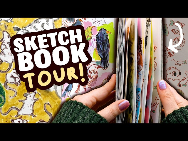 Fun & Colourful Sketchbook Tour (It's finally DONE!)