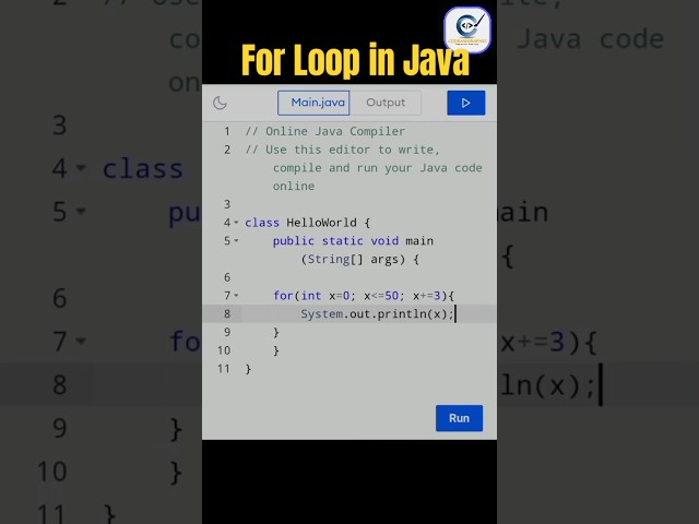 Understanding For Loop in Java | For loop Example #java #programming #forloop