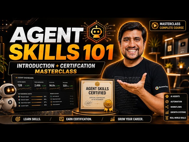 Agent Skills 101 | Introduction to Certification Masterclass