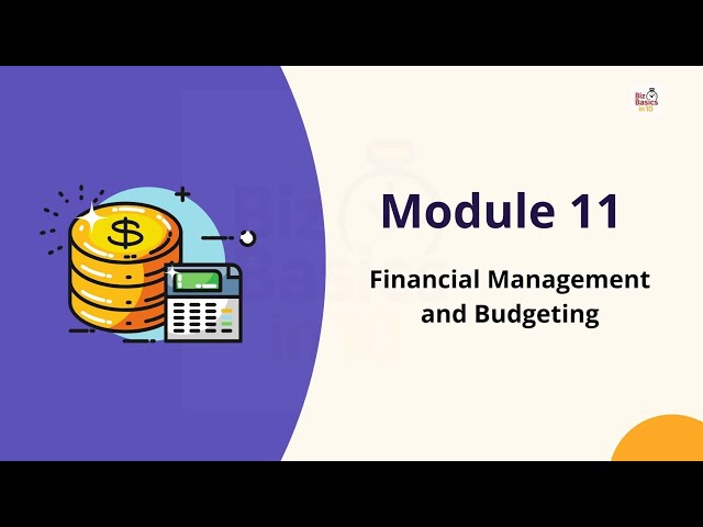 Module 11 - Financial management and budgeting | @BizBasicsIn10