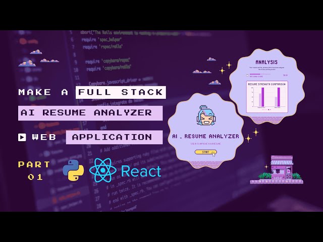 Build a Pixelated Aesthetic Full Stack AI Resume Analyzer – Part 1 | Python, ReactJS, Flask, NLP