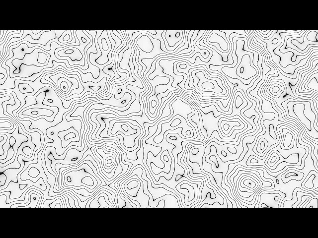 1 Hour of White Abstract Height Map Pattern Loop Animation | QuietQuests