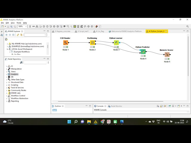 Python Scripting in KNIME