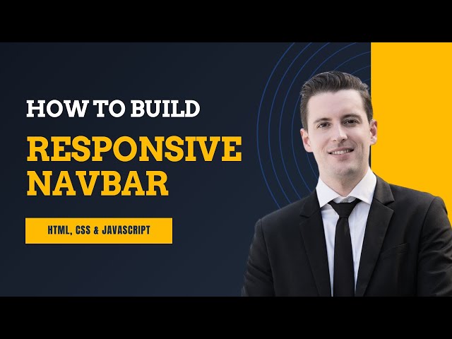 🔥 Build a Responsive Navbar Using HTML, CSS & JavaScript | Step-by-Step Tutorial