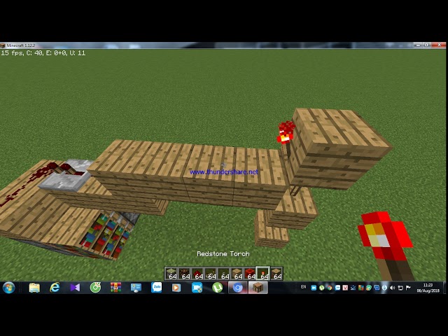 How to make an Working Redstone Hidden Bookshelf Door[Minecraft 1.12.2]