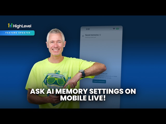 Ask AI Memory Settings on Mobile Live