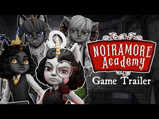 "Welcome to Noiramore Academy" Cinematic Trailer 🕵️‍♀️ [Mystery Adventure Indie Game]