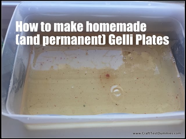 Homemade and Permanent Gelli Plate Recipes