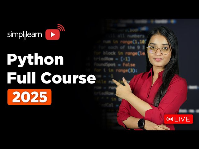 Python Full Course 2026 | Python Programming | Python Coding Tutorial for Beginners | Simplilearn