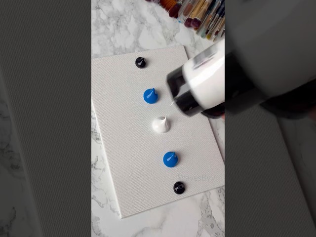 Easy painting tutorial for beginners 🌕🌌✨#paintingtutorial #artshorts #diy #canvas