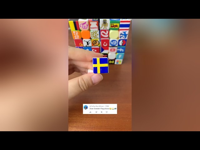 Let's paint flags on the Rubik's Cube—see if YOUR country is here!#drawing #diy #art #rubikscube