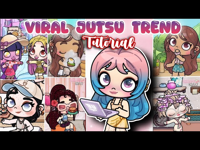HOW TO MAKE **JUTSU TREND** ANIMATION + EDITING TUTORIAL IN AVATAR WORLD 