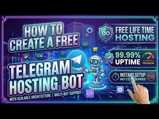 How To Create A Telegram Hosting Bot For Free | Lifetime Free Hosting | TECH ZONE TRICKS 🔥