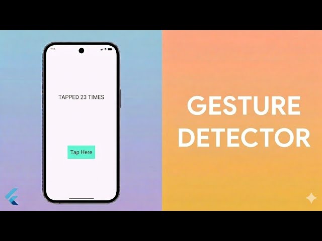 Flutter GestureDetector Widget Tutorial | Mastering Touch Events & Swipes | The Tech Leaf
