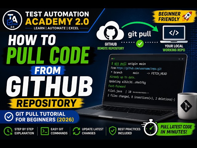 How to Pull Code from GitHub Repository | Git Pull Tutorial for Beginners (2026) 🚀