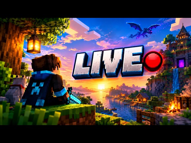 🔴[Live Now] Minecraft Day 24 of Ice Cream City With Friends #minecraft #live