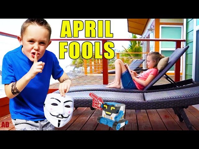 Sneaky Jokes on April Fools Day With a Robot! (And Spying!)