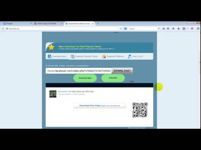 How to download video from Facebook
