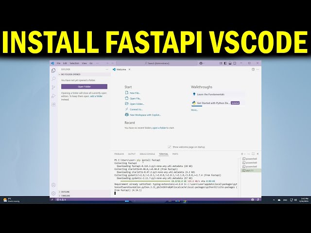 How To Install FastAPI in VS Code Set Up & Run Your First API