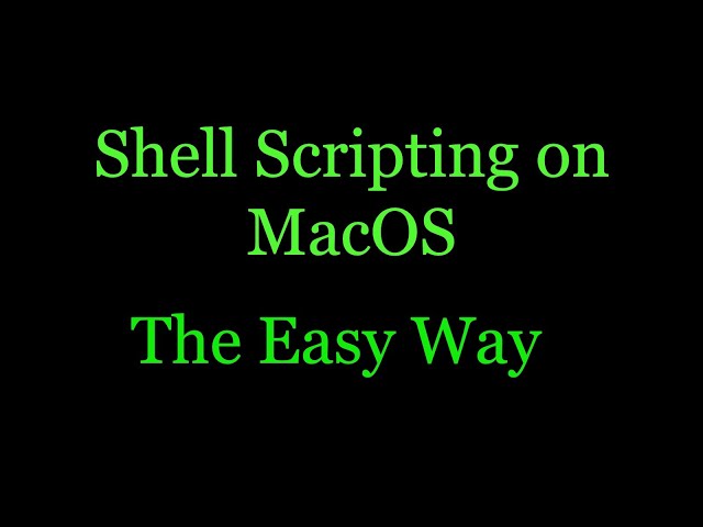 How to write and execute shell script on macOS | Shell script tutorial