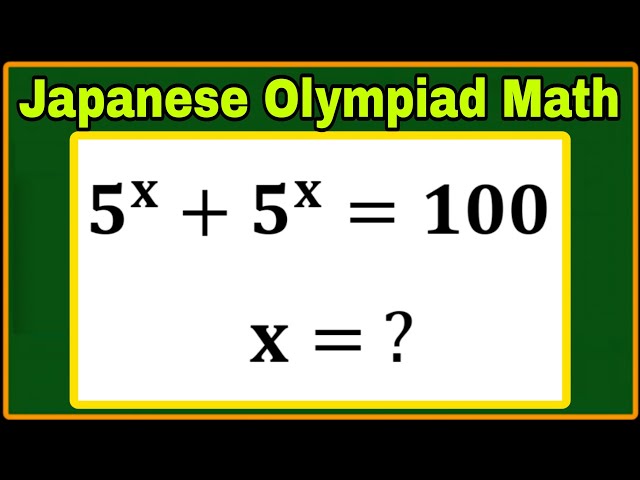 Japanese| A Super Interesting Algebra Olympiad Math Problem| Can you solve this? 
