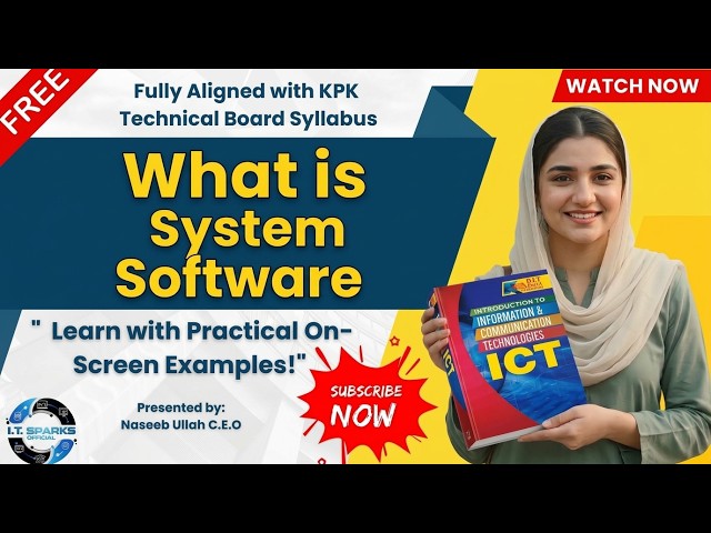 What is System Software? Explained in Urdu | Types of System Software |DIT Course Lesson#5 (Part-2)