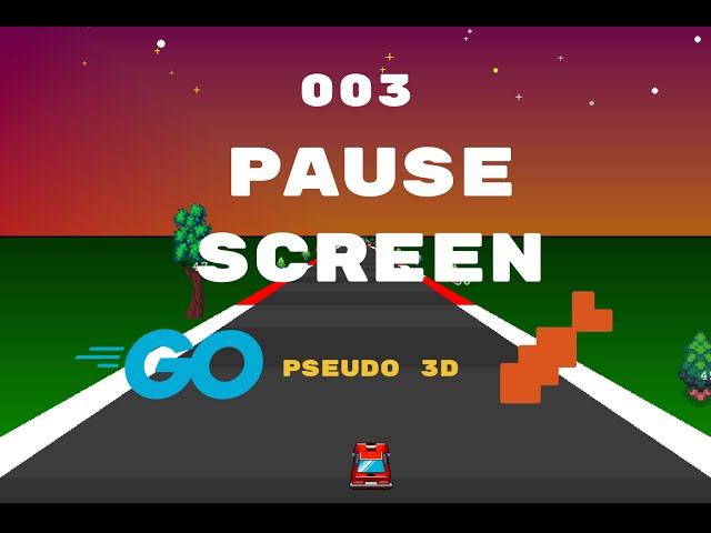 Creating a racing game in Go using Ebitengine 003: Pause Screen
