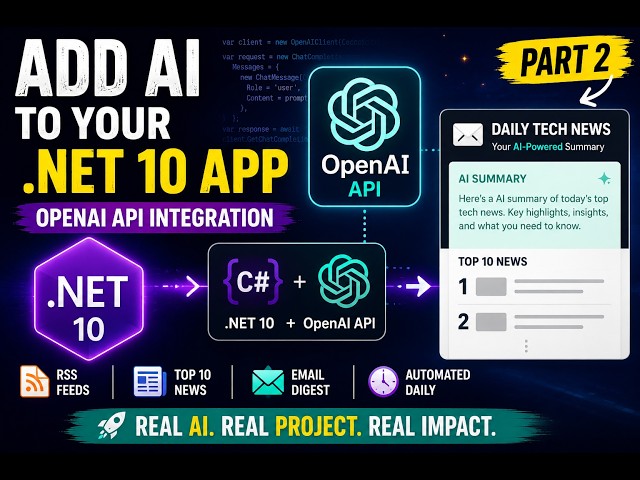 Add AI to Your .NET 10 App | OpenAI API Integration with C#