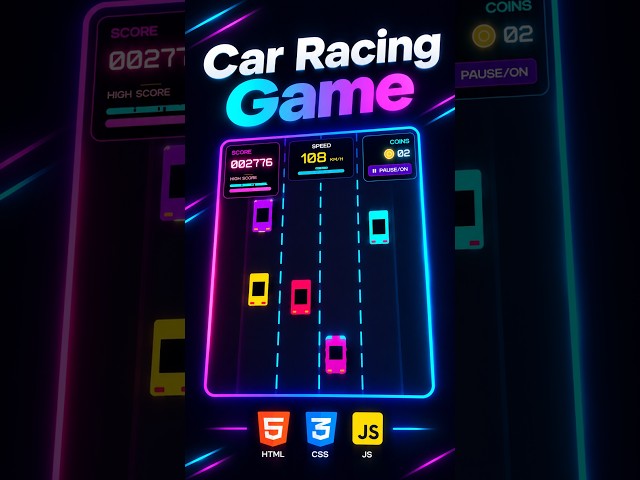 I built a racing game using JavaScript… 🚗💨 #javascript #javascriptprojects