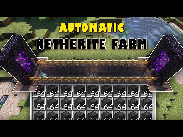 Automatic Netherite Farm Tutorial In Minecraft! (JAVA and BEDROCK 26.2+)